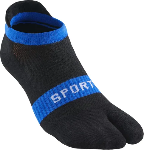 Vista 6 de Calcetines Tabi para hombre con puntera dividida, punta grande, de algodón, atlético, paquete de 6