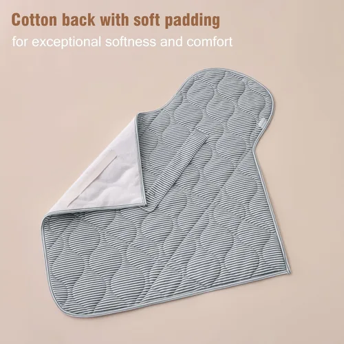 Vista 7 de UTEX Cambiador portátil para bebé, cambiador de pañales impermeable y lavable con bolsa de transporte, cambiador plegable para viajes, regalos