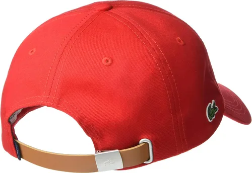 Vista 2 de Lacoste Gorra de piel ajustable con correa de cuero ajustable para hombre