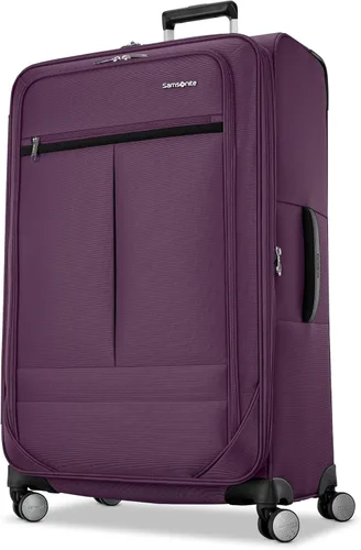 Vista 14 de Samsonite Element 3-PC Soft Side 21/25/29 (De Mano, Mediano, Grande a Cuadros), Ligero Expandible Equipaje Set 2 Bolsillos Delanteros y Laterales