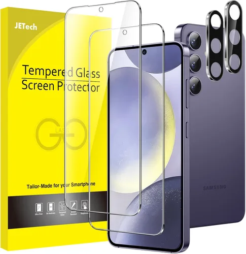 Vista 19 de JETech - Protector de pantalla para Samsung Galaxy S20 FE de 6.5 pulgadas con protector de lente de cámara, película de vidrio templado, compatible