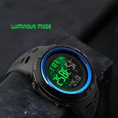 Vista 3 de Relojes digitales para hombre multifunción alarma cronómetro LED deportes relojes al aire libre militar impermeable reloj
