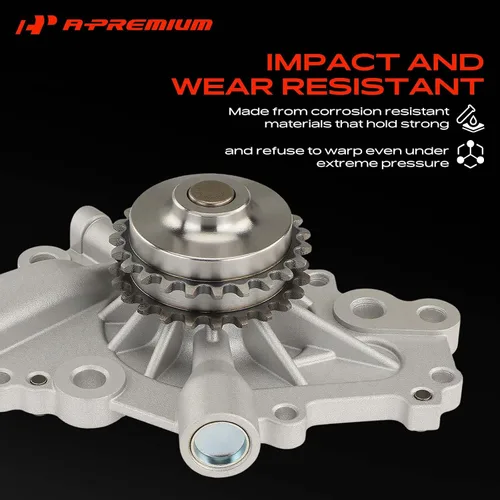 Vista 5 de A-Premium Bomba de agua del motor con junta [DOHC, 6 cilindros 2.7L] Compatible con Chrysler & Dodge, se adapta a 300, Concorde 98-04, Intrepide