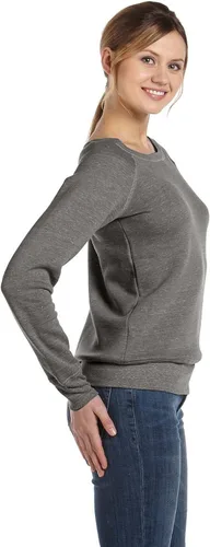 Vista 5 de Bella Canvas Sudadera de forro polar de esponja con cuello ancho (7501)