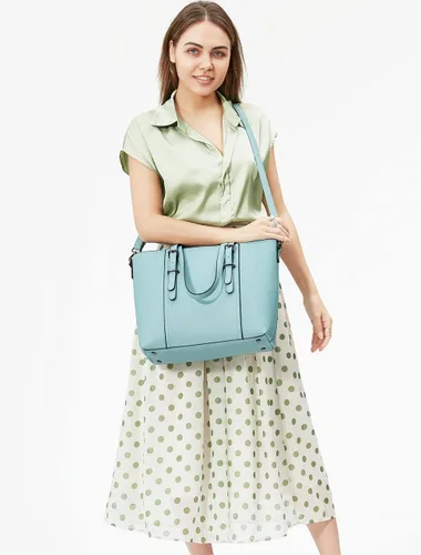 Vista 2 de Bolsas estilo cartera y bolsos estilo tote y de hombro para mujer con asa superior.