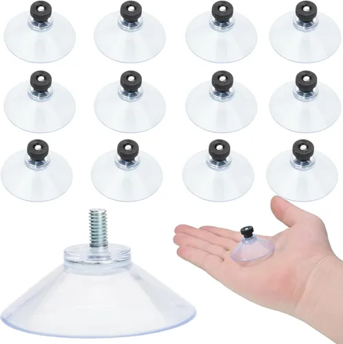 Vista 12 de AccEncyc - 40 mm de ventosas de vidrio con succión, ventosas transparentes de PVC, soporte de succión sin ganchos para pared de baño, puerta