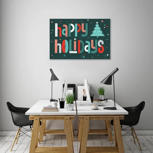 Vista 5 de Jaxson Rea "Retro Holiday II Gallery Wrapped Canvas by Laura Marshall, 15" x 10
