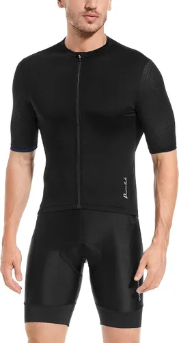 Vista 3 de Przewalski Camiseta de ciclismo de manga corta para hombre, camisetas de ciclismo para ciclismo de carretera y grava