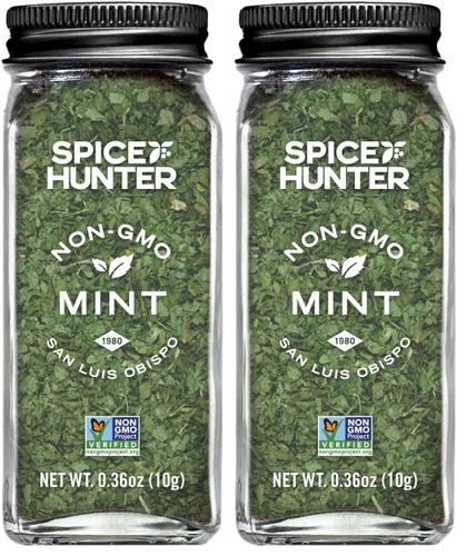 Vista 2 de The Spice Hunter Hojas de Menta, Tarro de 0.36 Onzas