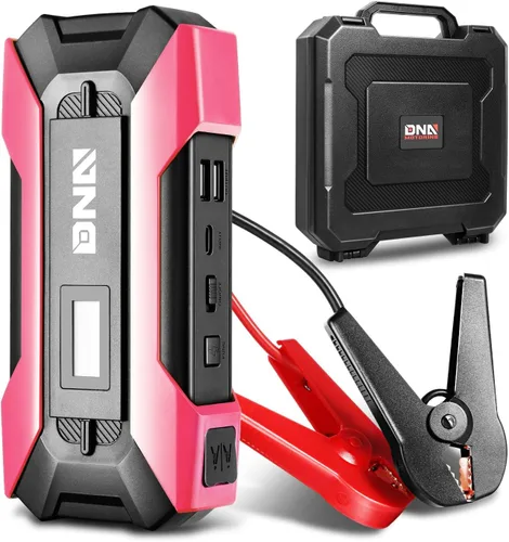 Vista 16 de DNA MOTORING 12V 1500A 15000 mAh Arrancador de batería portátil para auto, paquete de cargadores de batería, caja de puente, para hasta 7.0L de gas