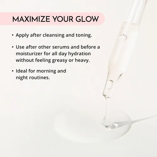 Vista 6 de MAELOVE Suero Hydrator de ácido hialurónico B5 con resveratrol para un brillo húmedo al instante, rellena líneas finas, ligero y no graso, 1.0 onzas
