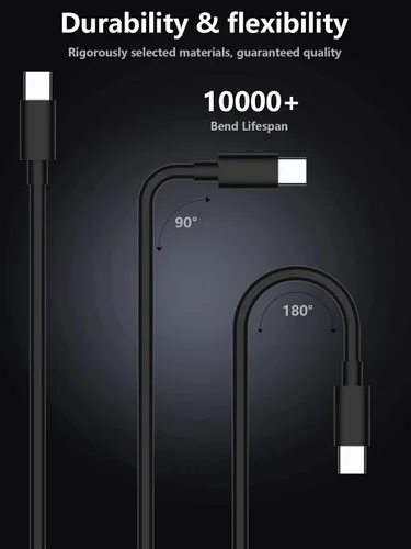 Vista 5 de Cable de carga USB C VR para Meta Oculus Quest 2 Quest 1 Muelle de carga Quest 2 Auriculares de realidad virtual Quest 2 Link Tipo C Cable de carga