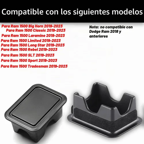Vista 3 de Fundas de bolsillo para riel de cama para Dodge RAM 1500 2019 2020 2021 2022 2023 2024 2025 2026, accesorios para camiones, tapas de orificios