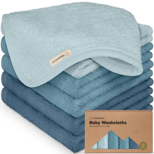 Vista 14 de Paquete de 6 paños de viscosa suave y absorbente de bambú para cara, cuerpo, toallas de bebé para recién nacidos, niños, niños pequeños, bebés
