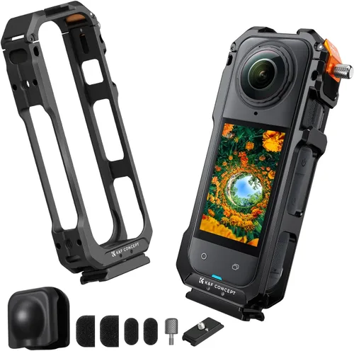 Vista 10 de K&F Concept Standard Camera Cage with Silicone Lens Cover for Insta360 X5