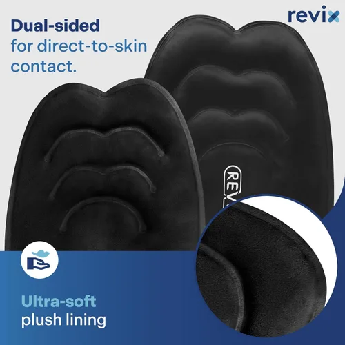 Vista 3 de REVIX Rodillera de hielo reutilizable XXXL de 20 pulgadas para reducción de molestias, paquete de gel de terapia de frío extra grande para rodilla