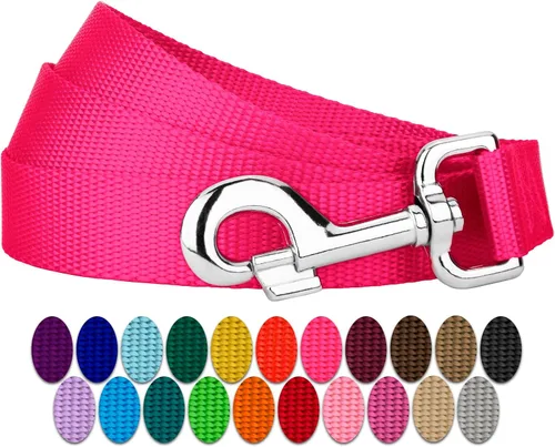 Vista 29 de Country Brook Petz - Correa para perro de nailon duradera de estilo tradicional de 1 pulgada con broche fácil de usar para razas pequeñas, medianas