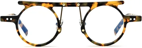 Vista 4 de HEPIDEM Marco de gafas de acetato para hombre gafas redondas retro para mujer gafas ópticas