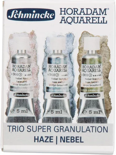 Vista 8 de Schmincke - HORADAM® AQUARELL, surtido completo de 40 medios recipientes de acuarelas de granulación súper fuerte, 74 440 097, caja de metal