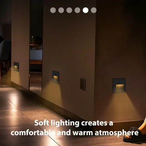 Vista 4 de Arotelicht Luces LED para escalones de 120 V para interiores y exteriores, 3000 K, luces de pared empotrables impermeables para terraza, escalera
