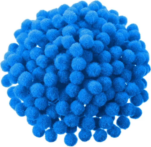 Vista 11 de Blulu - Pompones para manualidades y suministros de hobby, 500 unidades, 0.5 in
