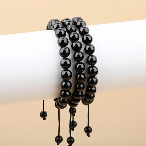 Vista 136 de AD Beads Pulseras de piedras preciosas unisex de 0.315 pulgadas (0.315 in), macramé curativo ajustable de 7 a 9 pulgadas Usa esta pulsera