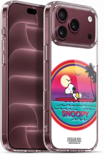 Vista 30 de Head Case Designs Funda de gel con licencia oficial de Peanuts Beach Surf Snoopy Boardwalk Airbrush [protección de grado militar] compatible