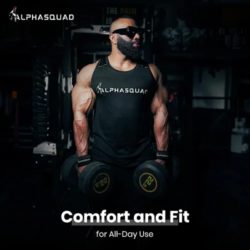 Vista 6 de ALPHASQUAD Correas de levantamiento para levantamiento de pesas – Correas de muñeca resistentes para levantamiento de pesas con envolturas