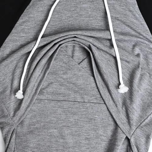 Vista 134 de GINKANA Sudadera con capucha para mujer, manga larga, lactancia materna, ropa casual