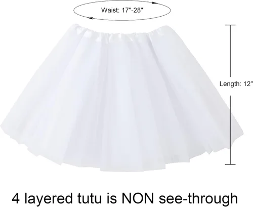 Vista 3 de Jastore Vestido de ballet de princesa con lentejuelas y estrellas en capas para niñas de 2 a 8 años