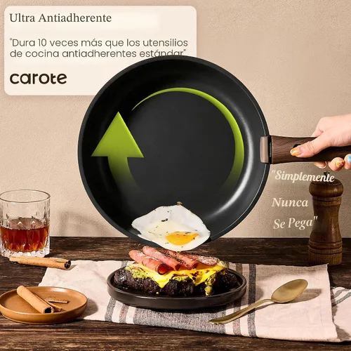Vista 3 de CAROTE 23pcs Pots and Pans Set Non Stick, Cookware Set Detachable Handle
