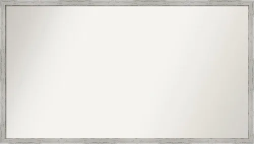 Vista 180 de Amanti Art Espejo de baño blanco para sobre el fregadero, 22 x 45 pulgadas, espejo de tocador rectangular blanco Lucie, marco de madera moderno