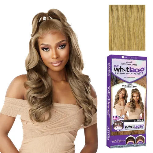 Vista 16 de Sensationnel What Lace - Peluca Glenna de 13 x 6 pulgadas, 1 JETBLACK