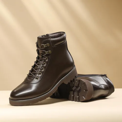 Vista 6 de Bruno Marc Botas de motocicleta para hombre, botas de vestir Oxford 2.0