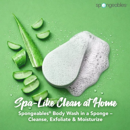Vista 2 de Spongeables Anti-Cellulite Body Wash in a Sponge, Moisturizer and Exfoliator, 20+ Washes