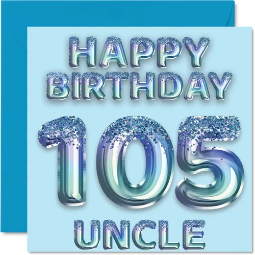 Vista 198 de Stuff4 Tarjeta de primer cumpleaños para niños, globo de fiesta con purpurina azul, tarjetas de feliz cumpleaños para niño de 1 año, nieto, hijo, 57