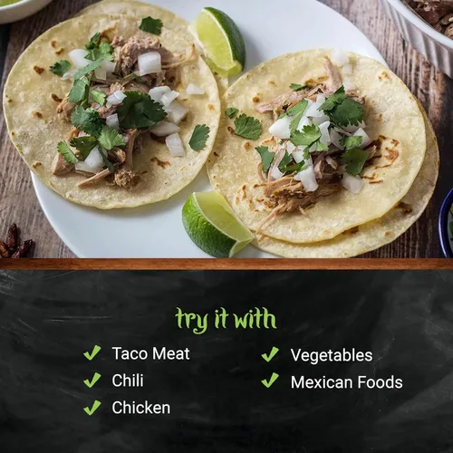 Vista 7 de Frontier Condimento co-op para tacos, certificado orgánico, Kosher, sin sal, no irradiado, bolsa a granel de 1 libra