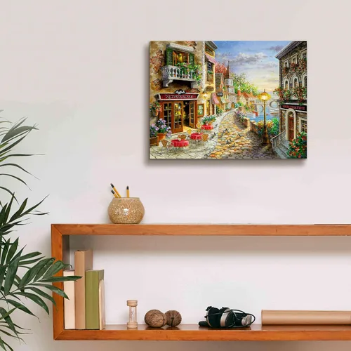 Vista 8 de Epic Graffiti 'Invitation to Dine' de Nicky Boehme, arte de pared en lienzo, 16 x 12 pulgadas