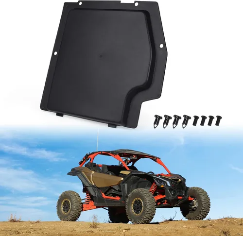 Vista 2 de Kit de cubierta de batería X3 compatible con Can Am Maverick X3 MAX 2017-2024 Todos los modelos Accesorios Placa de cubierta de batería de plástico
