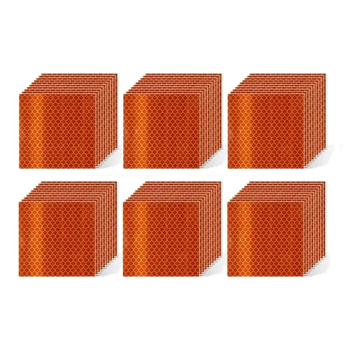 Vista 74 de Pegatinas reflectantes 1 pulgada de diámetro Redondas Reflectoras, Cinta adhesiva impermeable al aire libre de alta visibilidad (80 piezas)