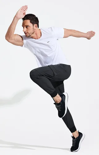 Vista 5 de Libin Pantalones deportivos ligeros para hombre, de secado rápido, para senderismo, correr, entrenamiento, atletismo, viajes, uso casual, al aire