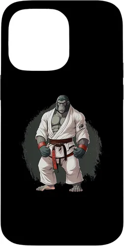 Vista 21 de iPhone 16 Gorilla In Judo Uniforme - Estuche japonés de artes marciales