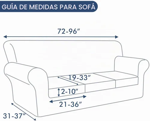 Vista 4 de hyha Fundas elásticas para sofá, funda de sofá para sofá de 3 cojines, apta Beige