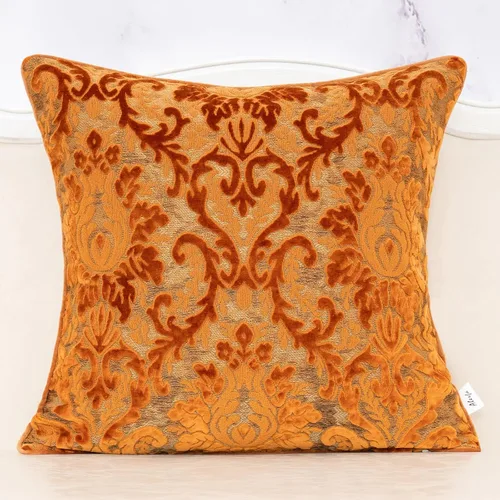 Vista 10 de Alerfa - Funda de almohada decorativa boho azul floral de terciopelo, 18x18 pulgadas, lujosa, bordada, funda de cojín cuadrada para sofá, sala