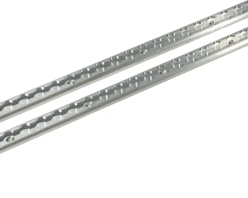 Vista 3 de US Cargo Control Sistema de amarre de riel en L: (2) rieles de aluminio anodizado en L de 4 pies y (4) accesorios de junta tórica de un solo perno