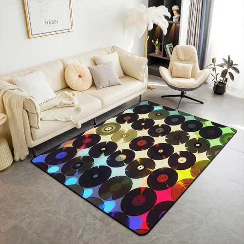 Vista 21 de jejeloiu Cute Mushroom Decor Rugs for Living Room Bedroom for Kids Boys Girls Area Rug 3x5 Botanical Plants Decorative Carpet Cartoon Mushrooms