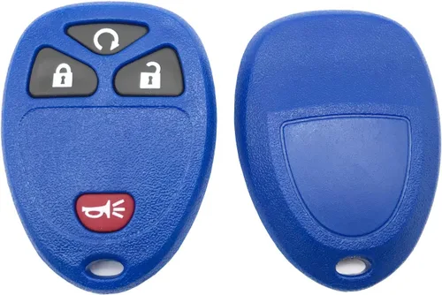 Vista 4 de Funda de repuesto para llavero de automóvil GM GMC Chevrolet Chevy Buick de 4 botones, cubierta de almohadilla de entrada sin llave, carcasa