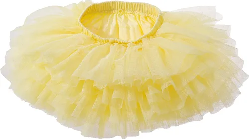 Vista 3 de Falda tutú para niña pequeña de 6 capas de tul tutús 1-8T