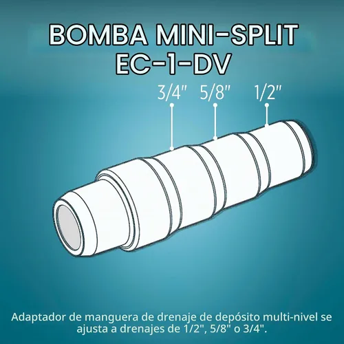 Vista 10 de Little Giant EC-1-DV 110-240V, 50/60 Hz, Bomba de condensado mini dividida