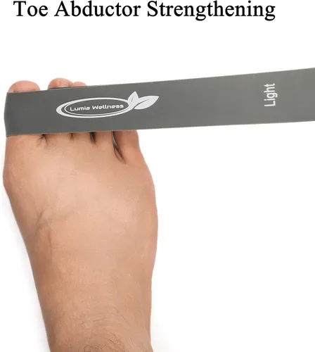 Vista 3 de Toe Bands, Mini Latex Bands for Exercise & Stretch, Bunion Correction, Toe, Foot, & Ankle Strengthening, Toe Spacers for Hallus Valgus (4 Bands)